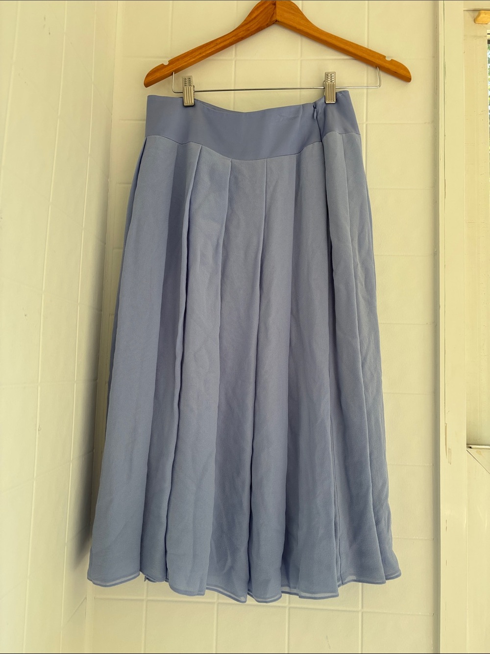 NWT Talbots Light Blue Circle Skirt